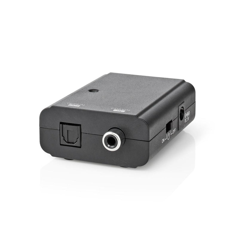Nedis ACON2505BK Digital Audio-omvormer 1-wegs Digitale Rca Female Toslink Female