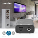 Nedis ACON2506BK Digital Audio-omvormer 1-wegs Toslink Female Digitale Rca Female