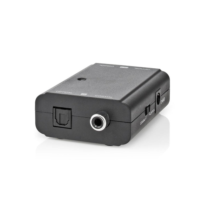 Nedis ACON2507BK Digital Audio-omvormer 2-wegs Digitale Rca Female + Toslink Female Digitale Rca Fe
