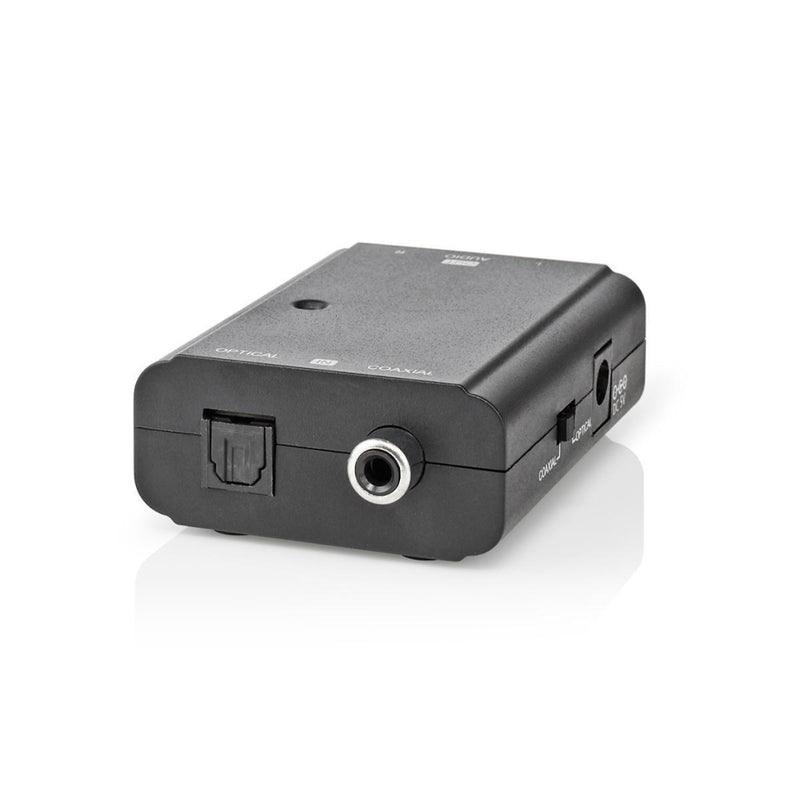 Nedis ACON2509BK Audio-omvormer Digitaal Naar Stereo 1-wegs Digitale Rca Female + Toslink Female 2x