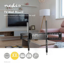 Nedis TVWM2170BK Kantelbare Tv Muurbeugel 60 - 100&quot; Max. 75 Kg 85 Mm Afstand Tot De Muur