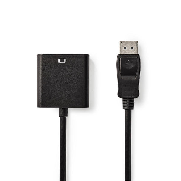Nedis CCGP37351BK02 Displayport - Vga-kabel Displayport Male - Vga Female 0,2 M Zwart