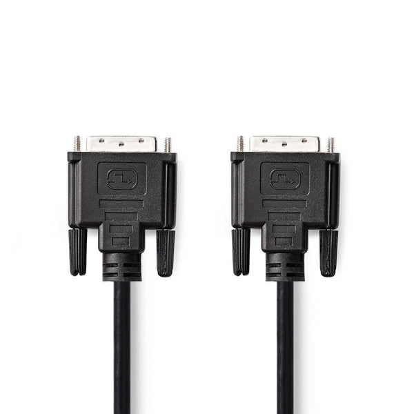 Nedis CCGP32001BK100 Dvi-kabel Dvi-d 24+1-pins Male Dvi-d 24+1-pins Male 10,0 M Zwart
