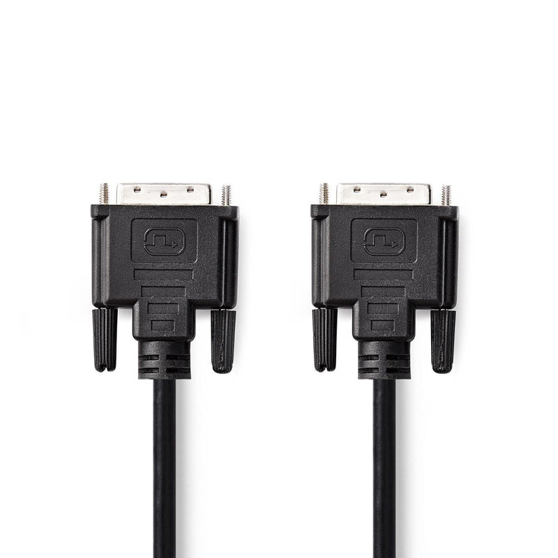 Nedis CCGP32001BK100 Dvi-kabel Dvi-d 24+1-pins Male Dvi-d 24+1-pins Male 10,0 M Zwart