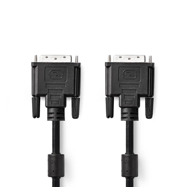 Nedis CCGP32001BK20 Dvi-kabel Dvi-d 24+1-pins Male Dvi-d 24+1-pins Male 2,0 M Zwart