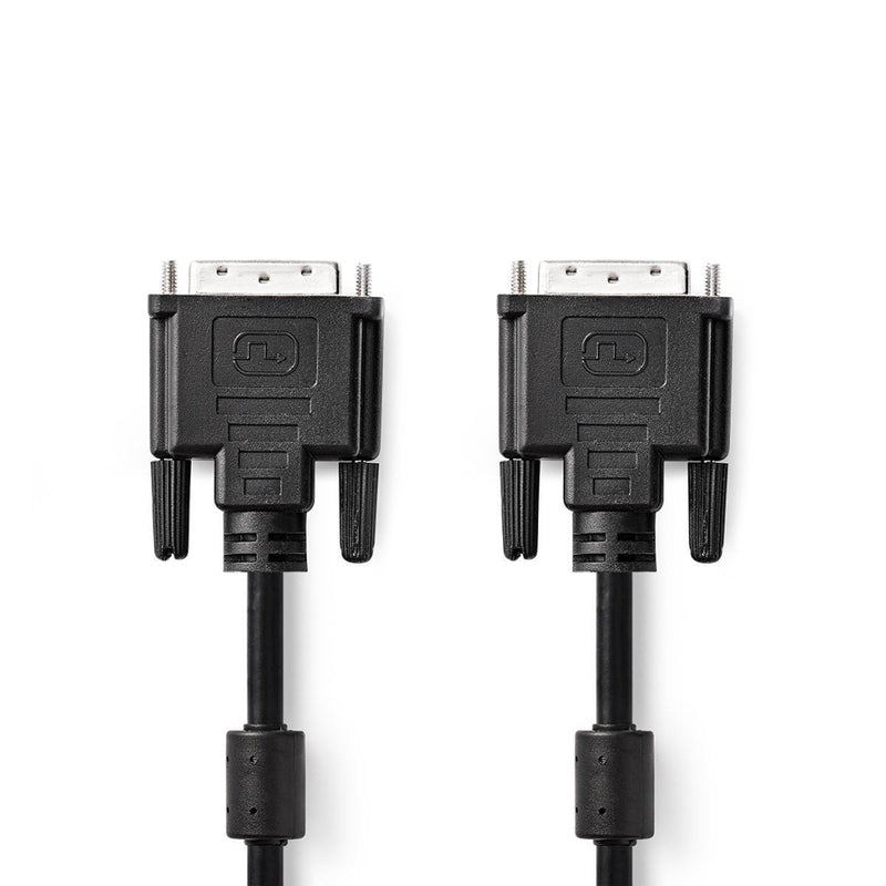 Nedis CCGP32001BK20 Dvi-kabel Dvi-d 24+1-pins Male Dvi-d 24+1-pins Male 2,0 M Zwart