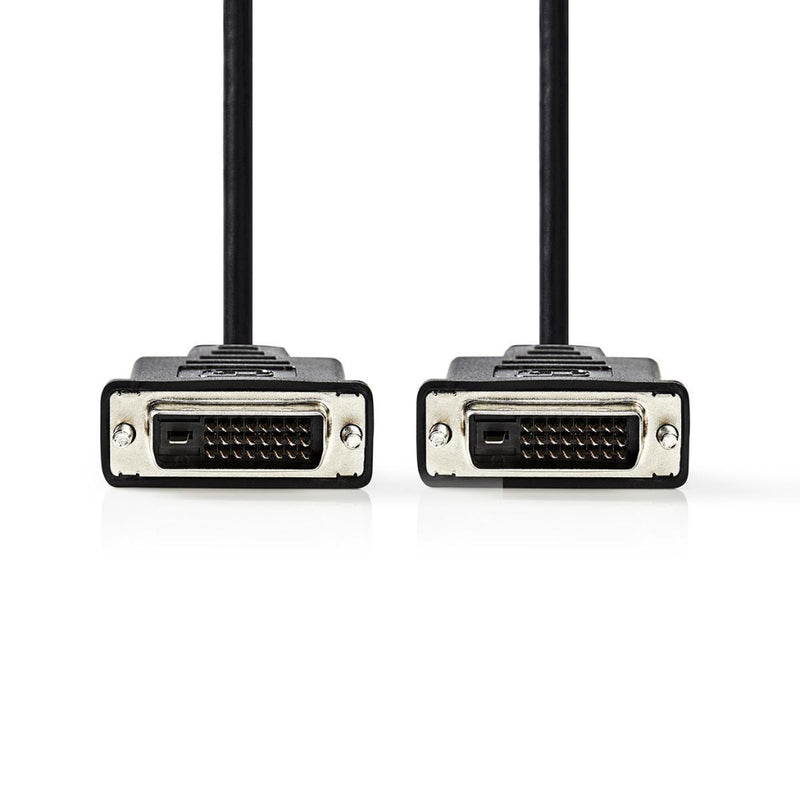 Nedis CCGP32001BK20 Dvi-kabel Dvi-d 24+1-pins Male Dvi-d 24+1-pins Male 2,0 M Zwart