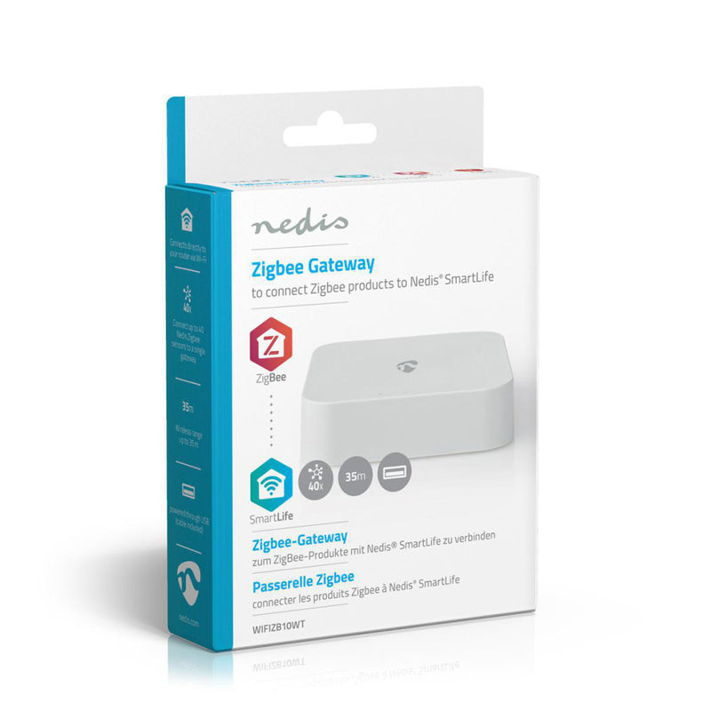 Nedis WIFIZB10WT Smart Zigbee Gateway Wi-fi Usb Powered