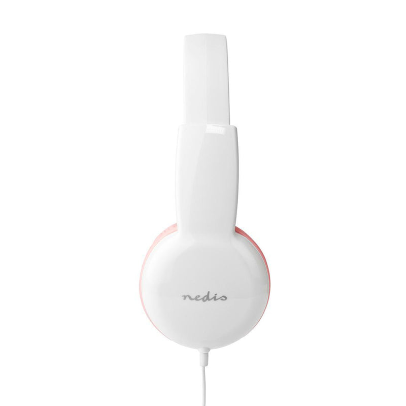 Nedis HPWD4200PK Bedrade Koptelefoon 1,2 M Ronde Kabel On-ear Roze/wit