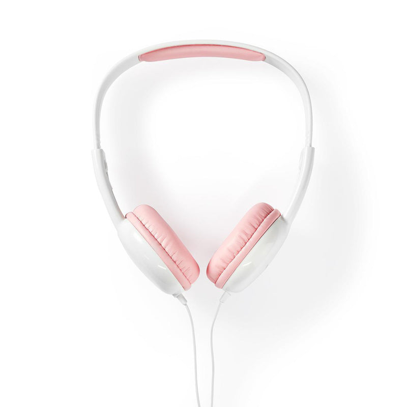 Nedis HPWD4200PK Bedrade Koptelefoon 1,2 M Ronde Kabel On-ear Roze/wit