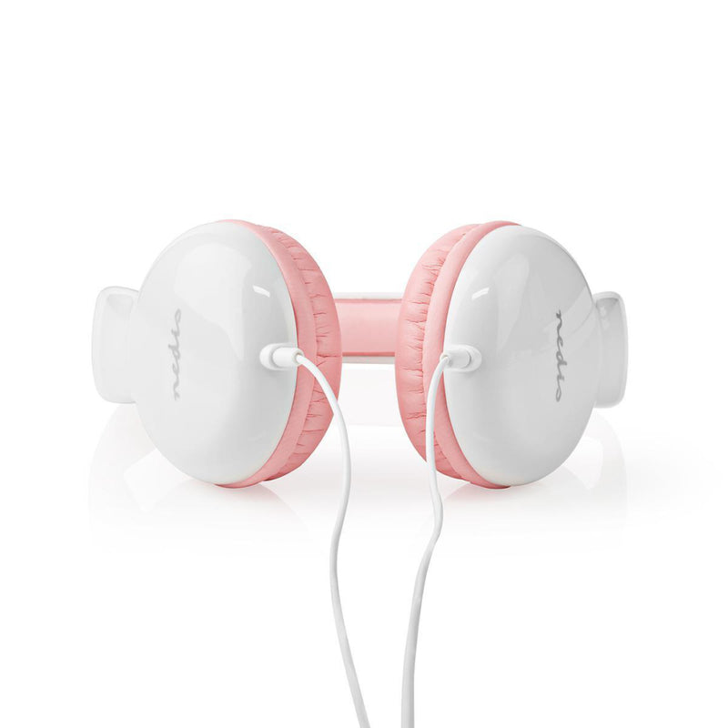 Nedis HPWD4200PK Bedrade Koptelefoon 1,2 M Ronde Kabel On-ear Roze/wit