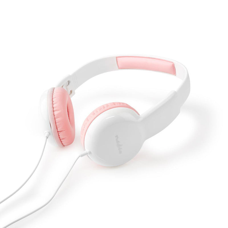 Nedis HPWD4200PK Bedrade Koptelefoon 1,2 M Ronde Kabel On-ear Roze/wit