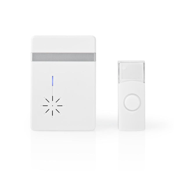 Nedis DOORB212WT Draadloze Deurbelset Batterijvoeding 36 Melodie&euml;n