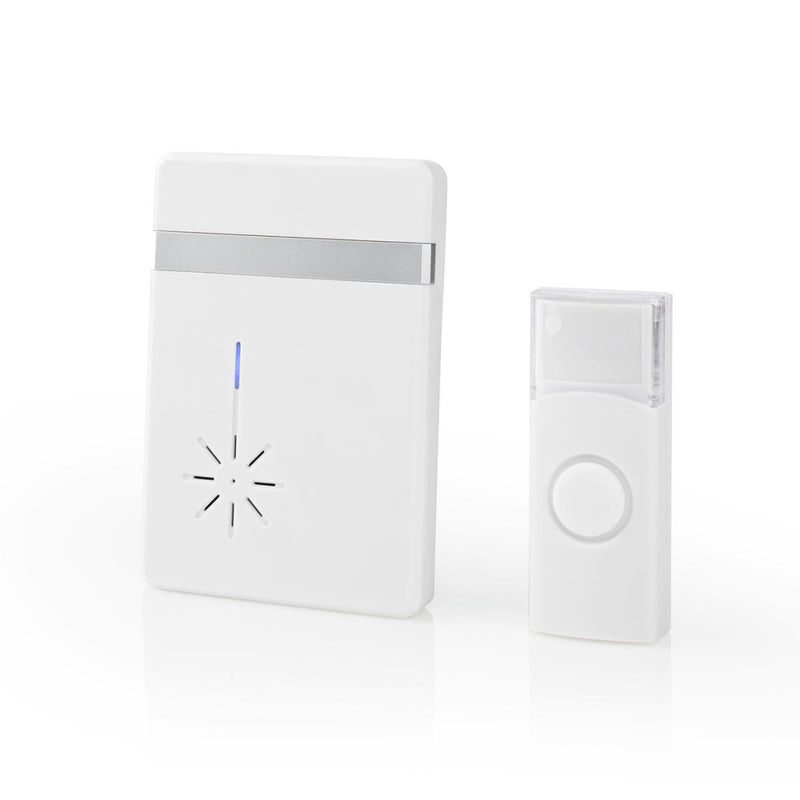 Nedis DOORB212WT Draadloze Deurbelset Batterijvoeding 36 Melodie&euml;n