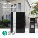 Nedis DOORB223CBK Draadloze Deurbelset Netvoeding 36 Melodie&euml;n
