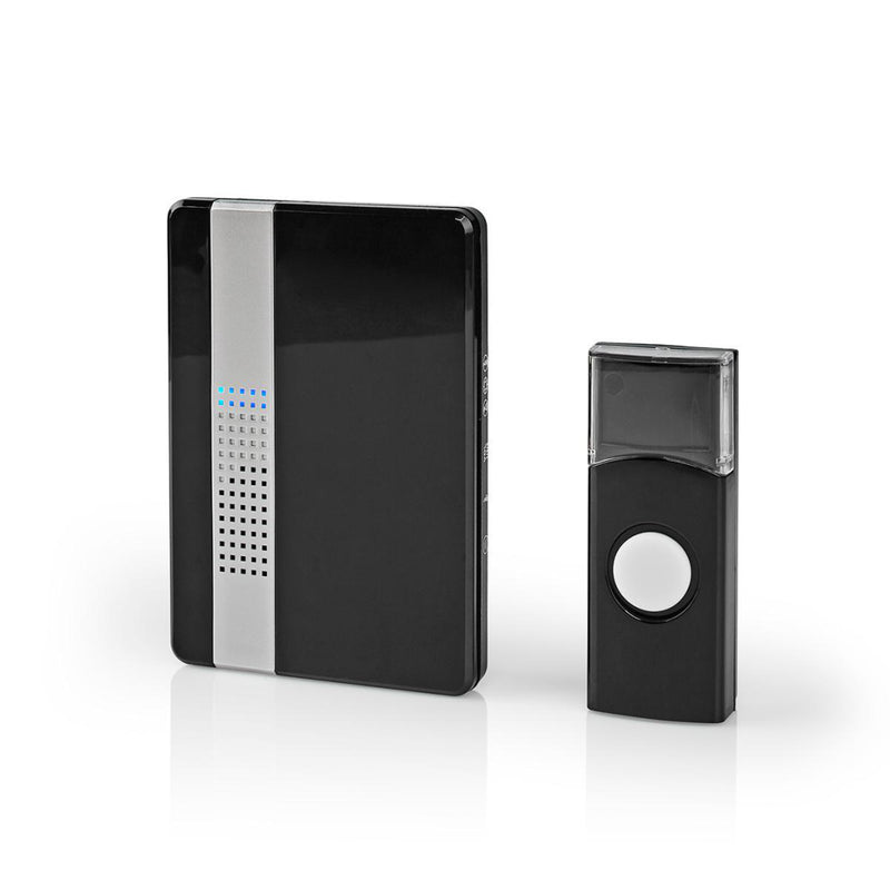 Nedis DOORB223CBK Draadloze Deurbelset Netvoeding 36 Melodie&euml;n