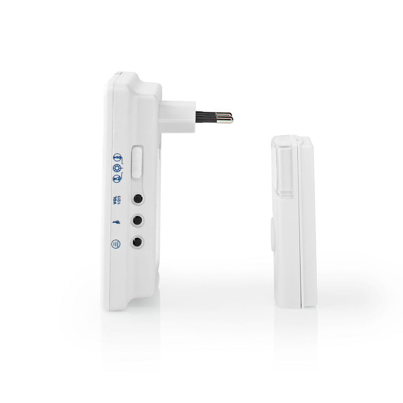 Nedis DOORB223CWT Draadloze Deurbelset Netvoeding 36 Melodie&euml;n