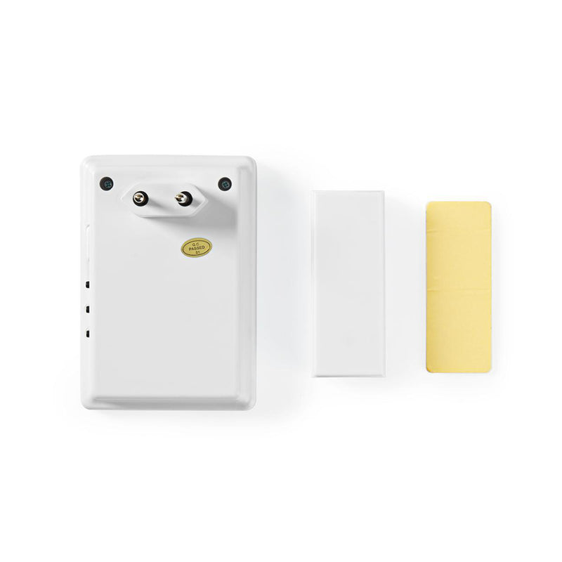 Nedis DOORB223CWT Draadloze Deurbelset Netvoeding 36 Melodie&euml;n