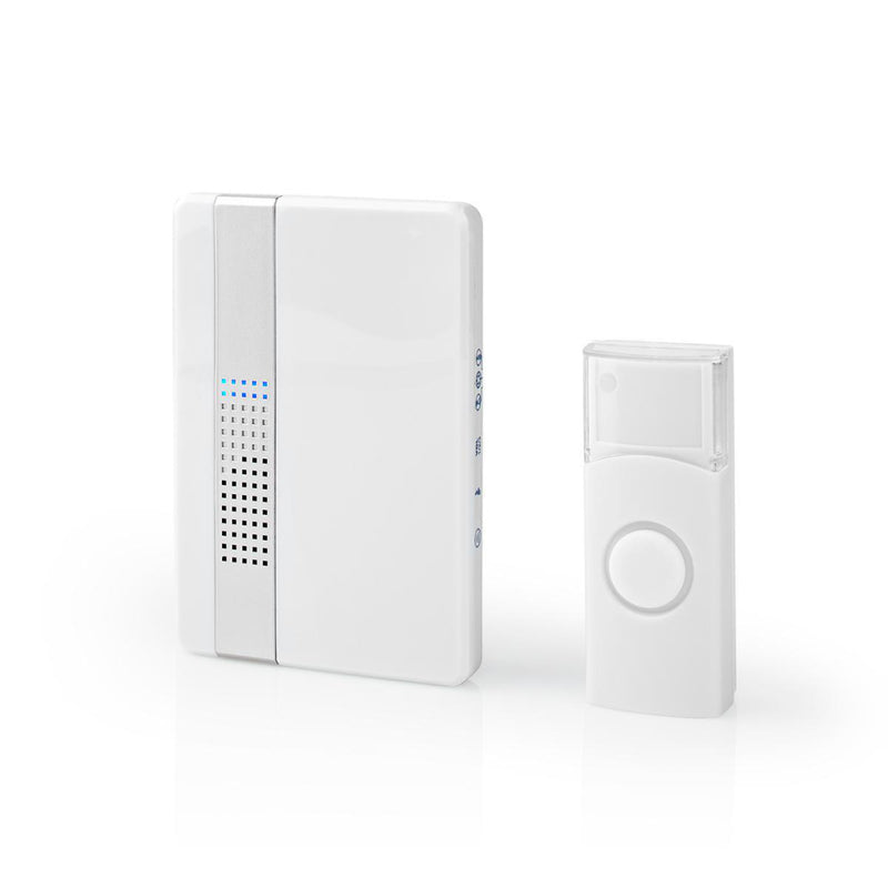 Nedis DOORB223CWT Draadloze Deurbelset Netvoeding 36 Melodie&euml;n