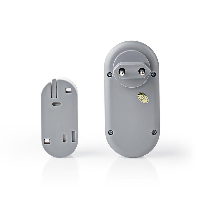 Nedis DOORB230CWT Draadloze Deurbelset Netvoeding 36 Melodie&euml;n