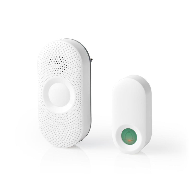 Nedis DOORB230CWT Draadloze Deurbelset Netvoeding 36 Melodie&euml;n