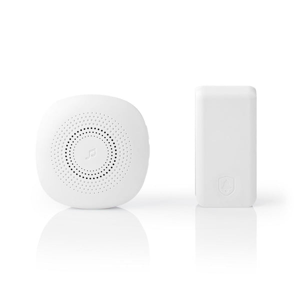 Nedis DOORBK240CWT Draadloze Deurbelset Zelfvoedende Zender Netvoeding 36 Melodie&euml;n