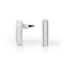 Nedis DOORBK240CWT Draadloze Deurbelset Zelfvoedende Zender Netvoeding 36 Melodie&euml;n