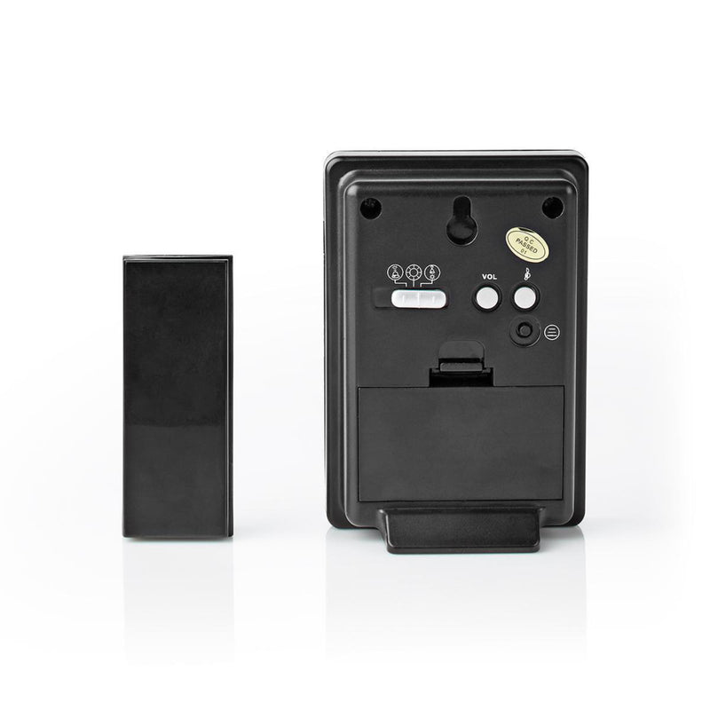 Nedis DOORB212BK Draadloze Deurbelset Batterijvoeding 36 Melodie&euml;n