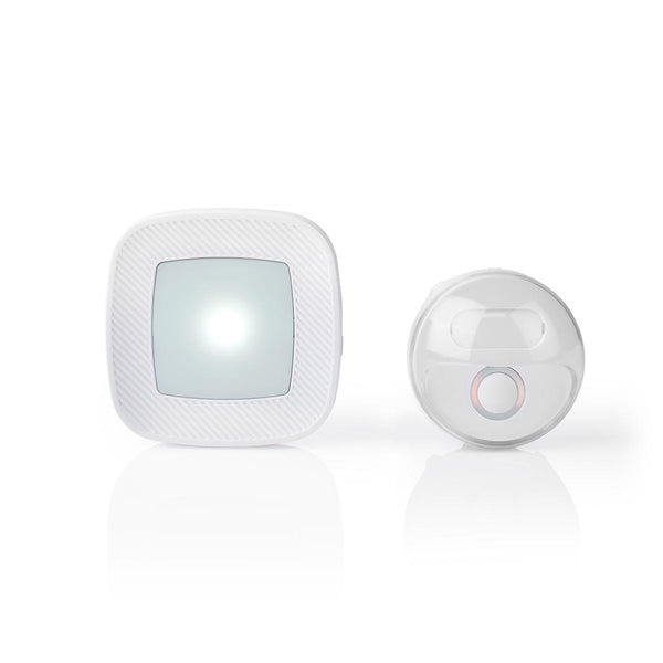 Nedis DOORB220CWT Draadloze Deurbelset Netvoeding 36 Melodie&euml;n Knipperende Felle Led