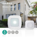 Nedis DOORB220CWT Draadloze Deurbelset Netvoeding 36 Melodie&euml;n Knipperende Felle Led