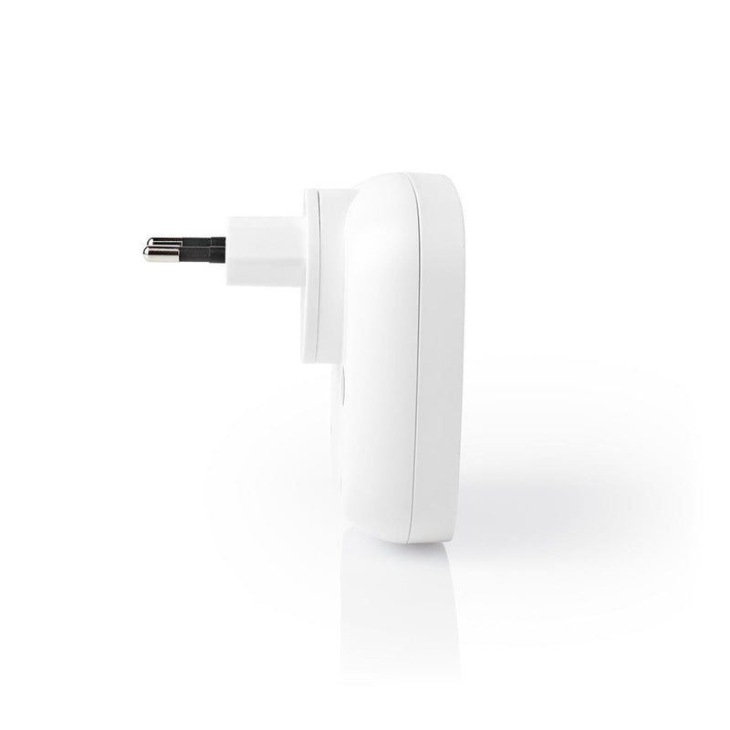 Nedis DOORB220CWT Draadloze Deurbelset Netvoeding 36 Melodie&euml;n Knipperende Felle Led