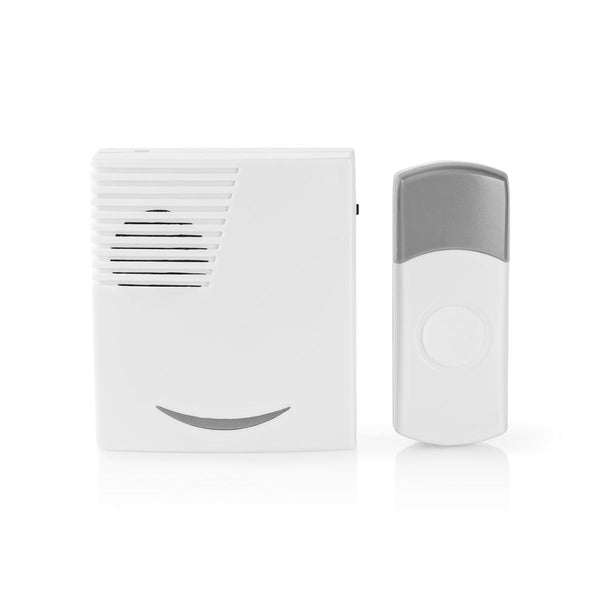 Nedis DOORB211WT Draadloze Deurbelset Werkt Op Batterijen 36 Melodie&euml;n