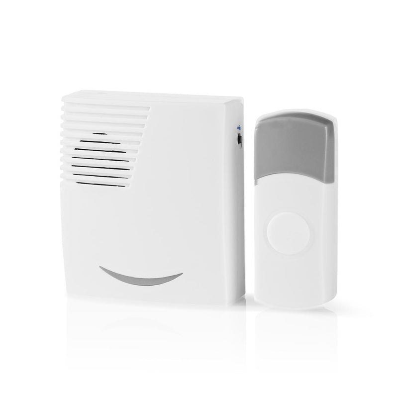 Nedis DOORB211WT Draadloze Deurbelset Werkt Op Batterijen 36 Melodie&euml;n