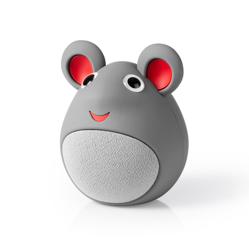 Nedis SPBT4100GY Animaticks Bluetooth Speaker 3 Uur Speeltijd Handsfree Bellen Melody Mouse