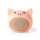 Nedis SPBT4110NC Animaticks Bluetooth Speaker 3 Uur Speeltijd Handsfree Bellen Pinky Pig