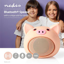 Nedis SPBT4110NC Animaticks Bluetooth Speaker 3 Uur Speeltijd Handsfree Bellen Pinky Pig