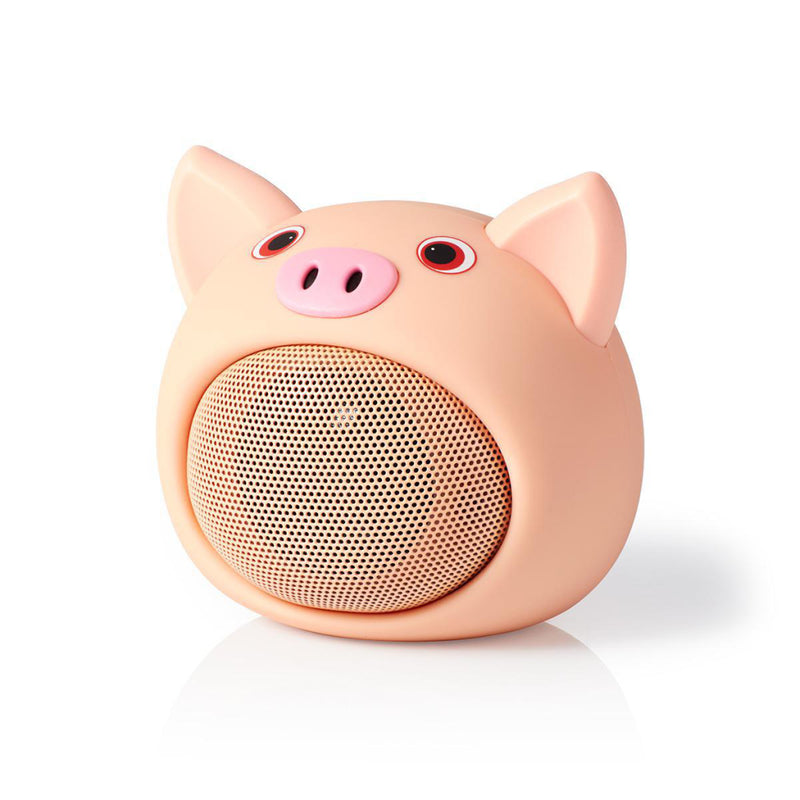 Nedis SPBT4110NC Animaticks Bluetooth Speaker 3 Uur Speeltijd Handsfree Bellen Pinky Pig