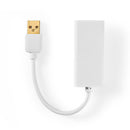 Nedis CCGB60950WT02 Usb 2.0-adapter Usb-a Male - Rj45 Female 10/100 Mbit 0,2 M Wit