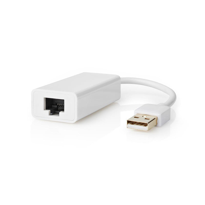 Nedis CCGB60950WT02 Usb 2.0-adapter Usb-a Male - Rj45 Female 10/100 Mbit 0,2 M Wit