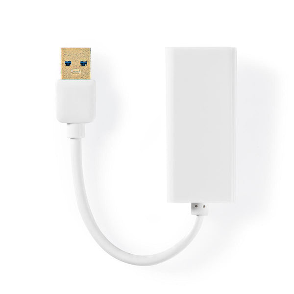 Nedis CCGB61950WT02 Usb-adapter Usb 3.2 Gen 1 Usb-a Male Rj45 Female 1 Gbps 0.20 M Rond Verguld / V