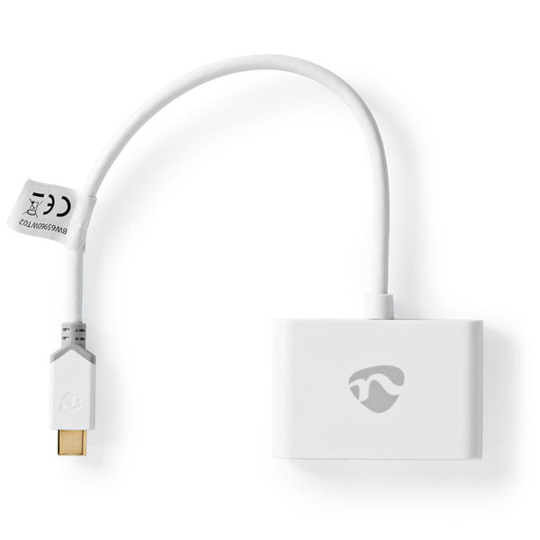 Nedis CCBW65960WT02 Usb-adapter Usb 3.1 Gen1 Usb Type-c&trade; Male 2x Usb Type A 1000 Mbps 0.20 M