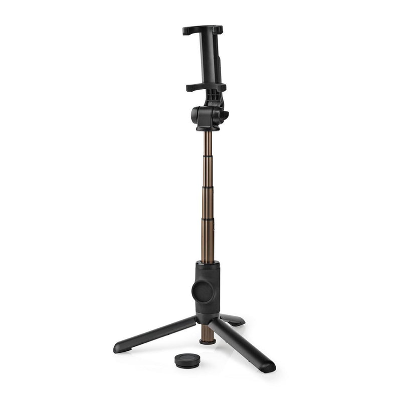 Nedis SEST250BK Uitschuifbare Selfiestick Met Afneembare Draadloze Afstandsbediening Statief Draagb
