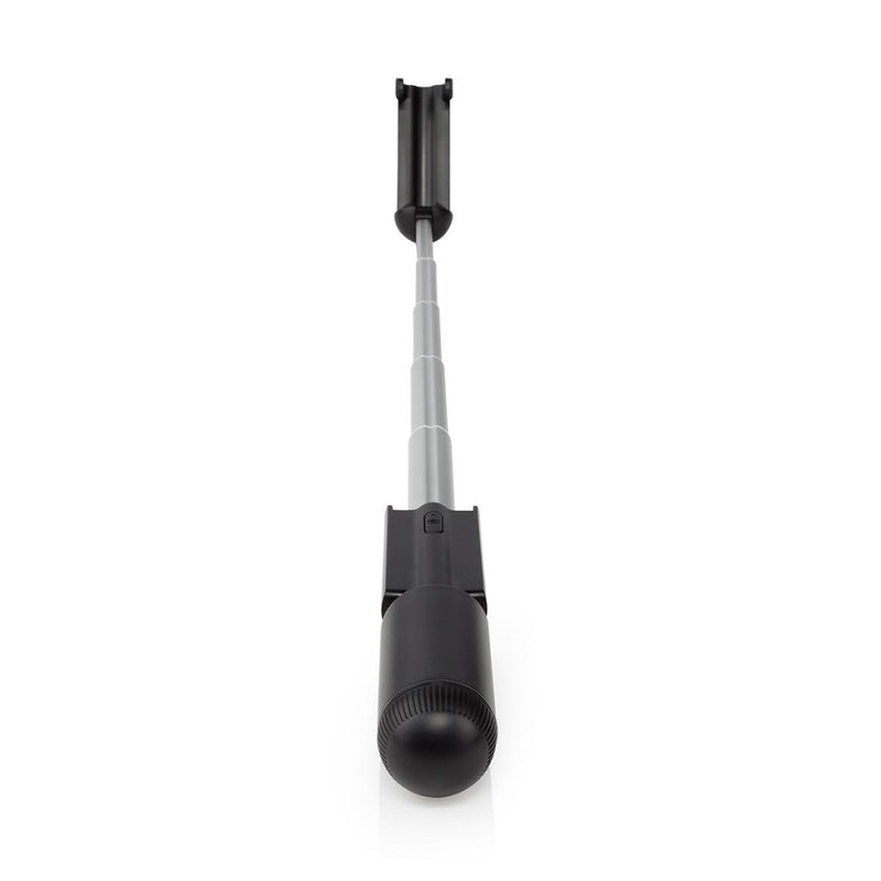 Nedis SEST201BK Uitschuifbare Selfiestick Ingebouwde Draadloze Sluiterknop Compact Lichtgewicht Zwa