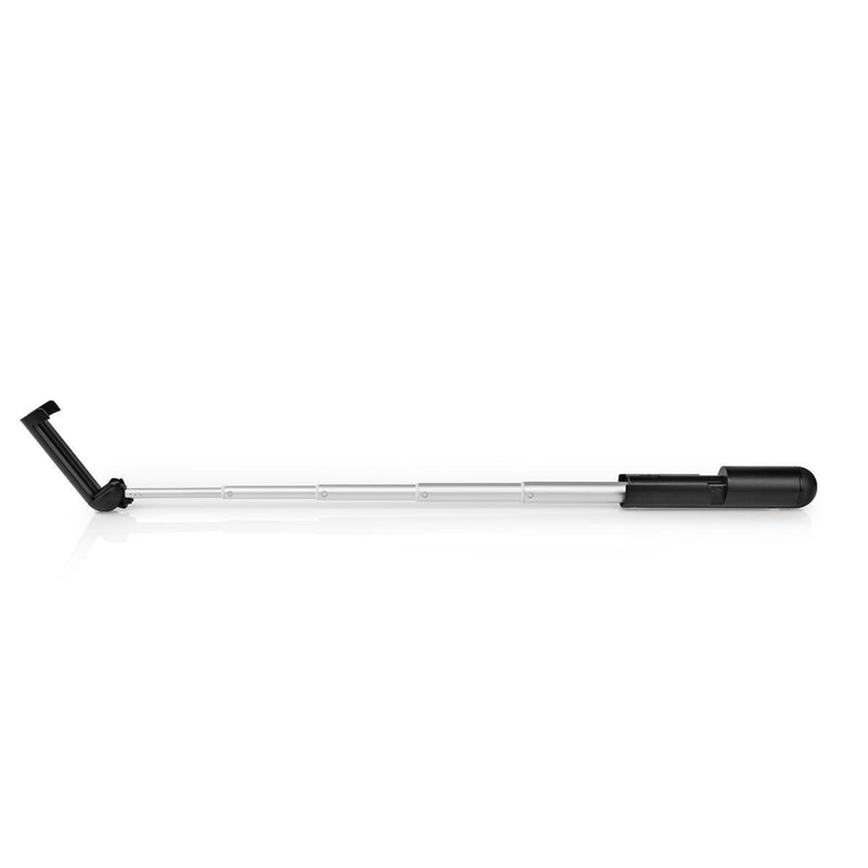 Nedis SEST201BK Uitschuifbare Selfiestick Ingebouwde Draadloze Sluiterknop Compact Lichtgewicht Zwa