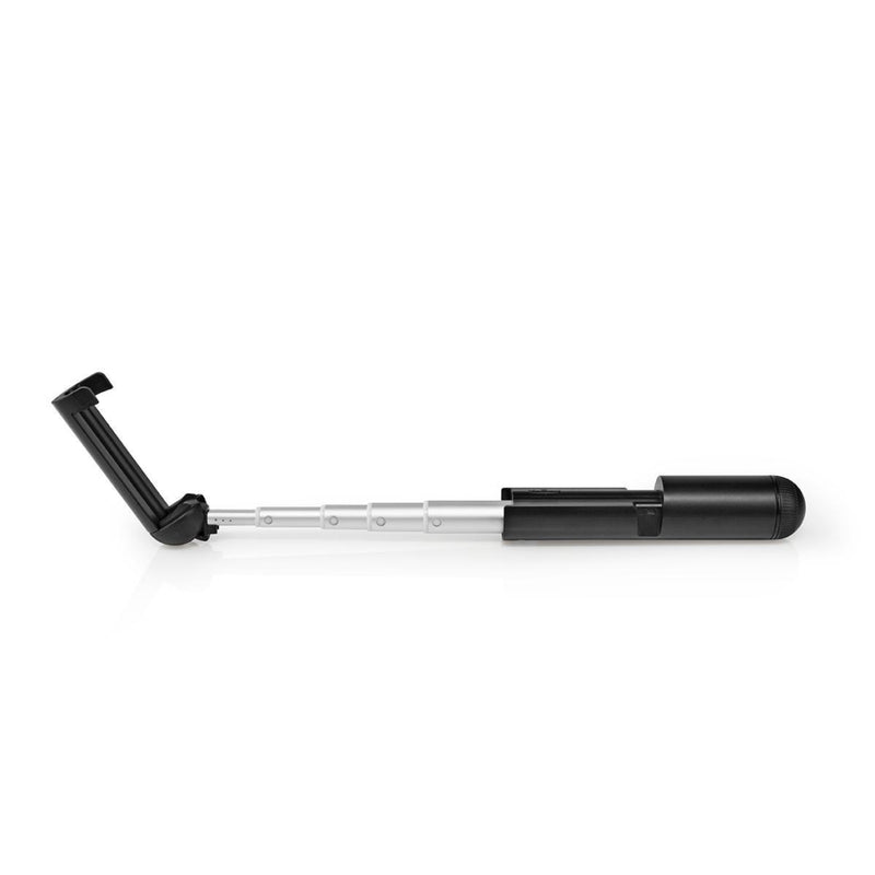 Nedis SEST201BK Uitschuifbare Selfiestick Ingebouwde Draadloze Sluiterknop Compact Lichtgewicht Zwa