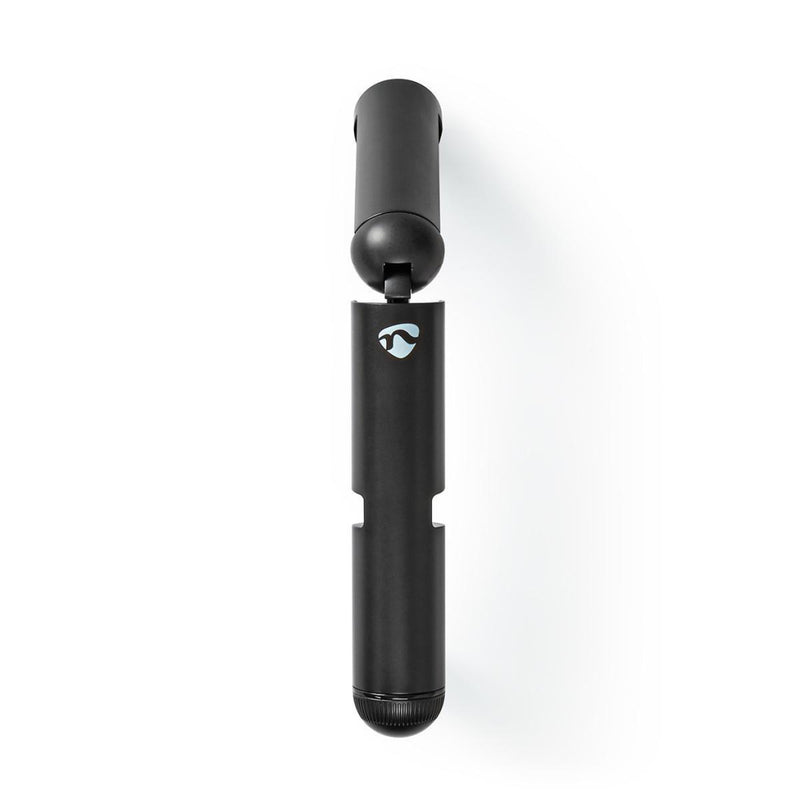 Nedis SEST201BK Uitschuifbare Selfiestick Ingebouwde Draadloze Sluiterknop Compact Lichtgewicht Zwa