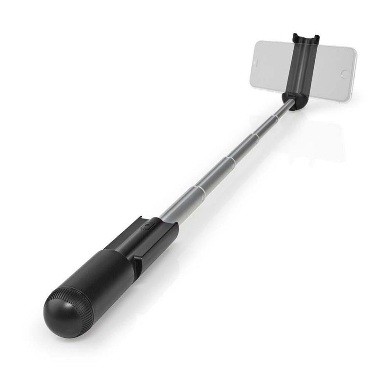 Nedis SEST201BK Uitschuifbare Selfiestick Ingebouwde Draadloze Sluiterknop Compact Lichtgewicht Zwa