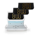 Nedis WCACQ10W1WT Wekker Draadloze Lader Qi-gecertificeerd Meerkleurige Nachtlamp Wit