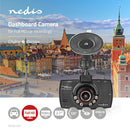 Nedis DCAM11BK Dashcam Full Hd 1080 P 1 Ch 2,7 Inch Kijkhoek Van 120&deg;