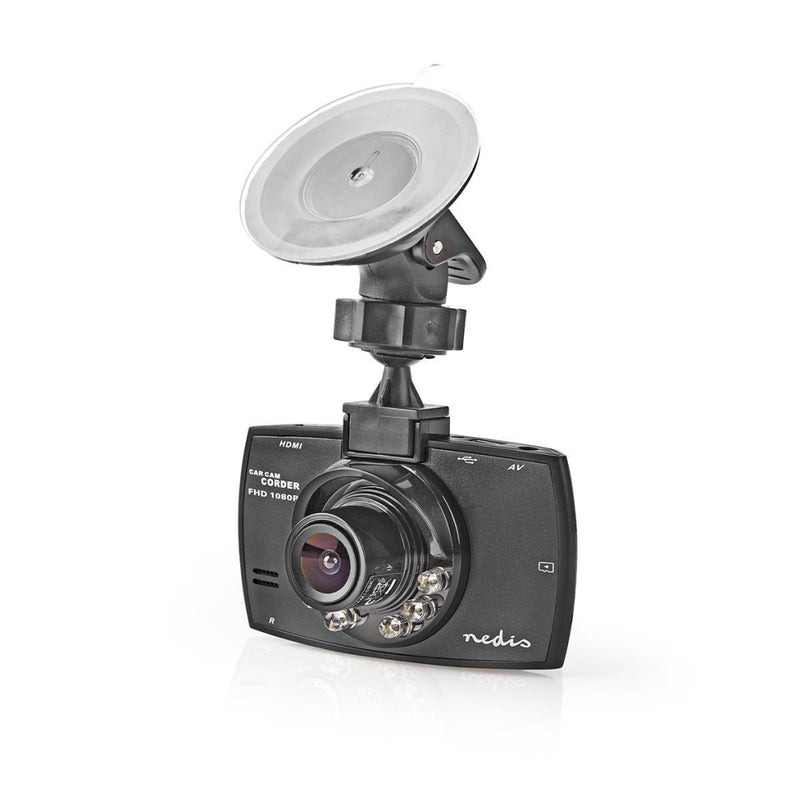 Nedis DCAM11BK Dashcam Full Hd 1080 P 1 Ch 2,7 Inch Kijkhoek Van 120&deg;